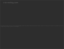 Tablet Screenshot of c-to-verilog.com